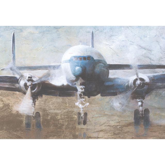 Airplane 3 - Wrapped Canvas Art Prints Borough Wharf Size: 81cm H x 122cm W x 3.8cm D on Productcaster.