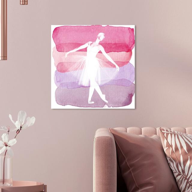 'Petal Ballerina Three' Graphic Art on Wrapped Canvas East Urban Home Size: 30.5 cm H x 30.5 cm W x 3.8 cm D on Productcaster.