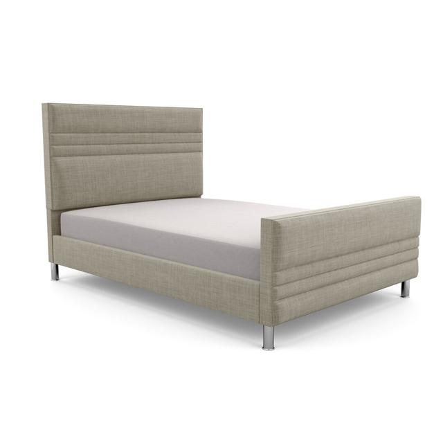 Premium Bowgreave Upholstered Bed Frame Brayden Studio Upholstery Colour: Oatmeal, Upholstery Material: Wool, Size: Single (3') on Productcaster.