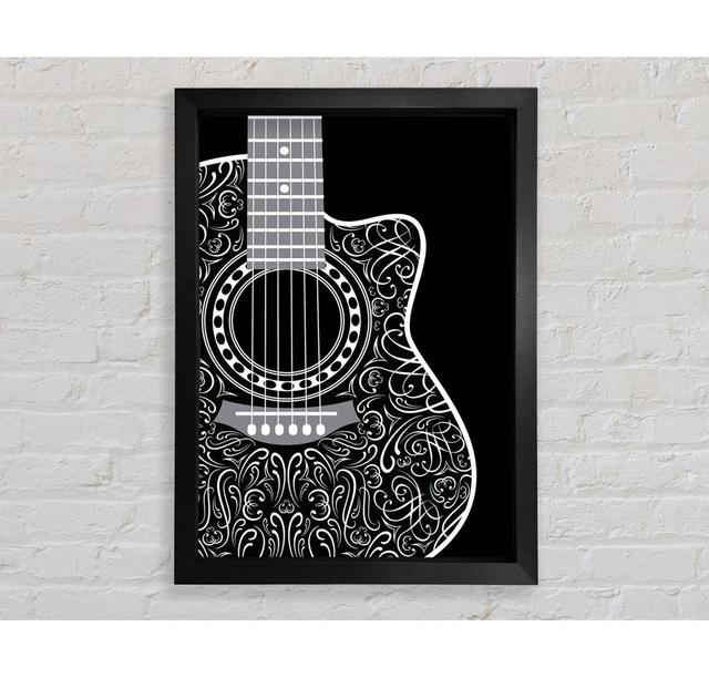 Beautiful Acoustic Guitar - Print Bright Star Size: 141.4cm H x 100cm W x 3.4cm D on Productcaster.