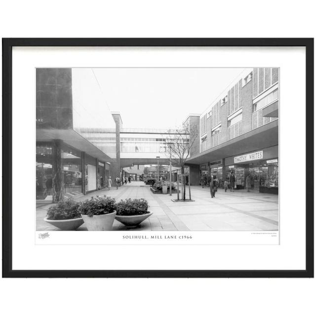 'Solihull, Mill Lane C1966' - Picture Frame Photograph Print on Paper The Francis Frith Collection Size: 45cm H x 60cm W x 2.3cm D on Productcaster.