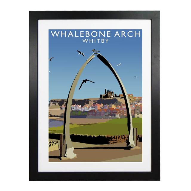 'Whalebone Arch' Graphic Art East Urban Home Format: Black Wood Frame, Size: 43.5 cm H x 33.5 cm W x 2.2 cm D on Productcaster.