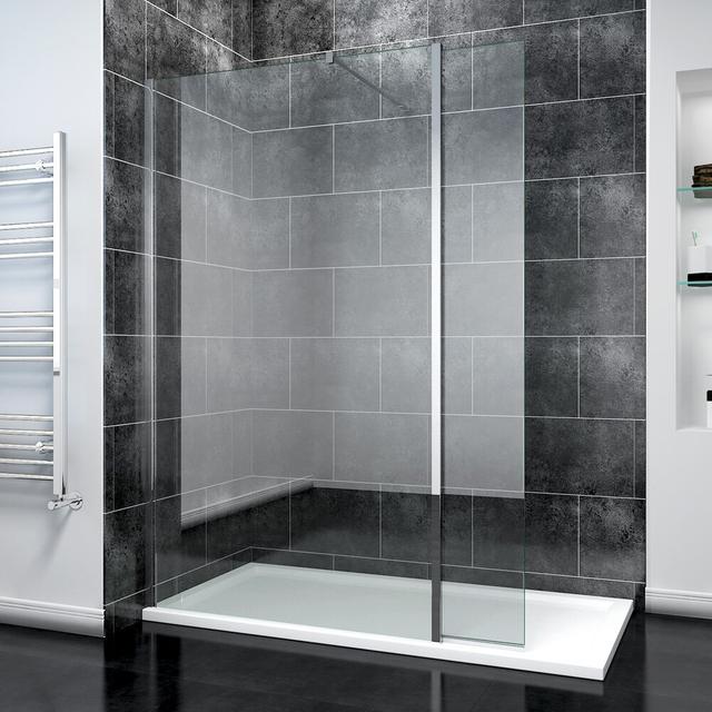 Kaiti Rectangular Shower Enclosure Belfry Bathroom Size: 1850mm H x 1400mm W x 700mm D on Productcaster.