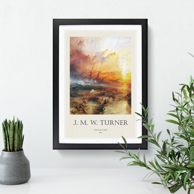 Typhoon Coming by Joseph-Mallord William Turner - Picture Frame Art Prints East Urban Home Size: 48cm H x 36cm W x 2cm D, Frame Option: Black on Productcaster.