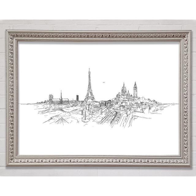 Eiffel Tower Over The City 11 - Single Picture Frame Art Prints Bright Star Size: 21cm H x 29.7cm W x 3cm D on Productcaster.