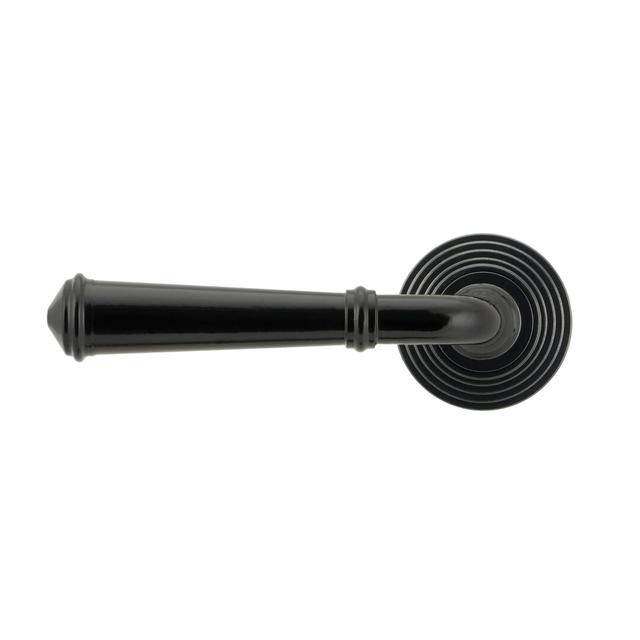 Regency Lever on Rose Set (Beehive) - Unsprung (Set of 2) From The Anvil Finish: Black on Productcaster.