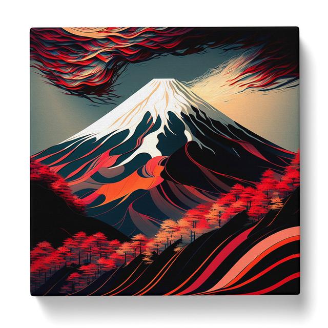 Mount Fuji Expressionism Alpen Home Size: 50cm H x 50cm W on Productcaster.