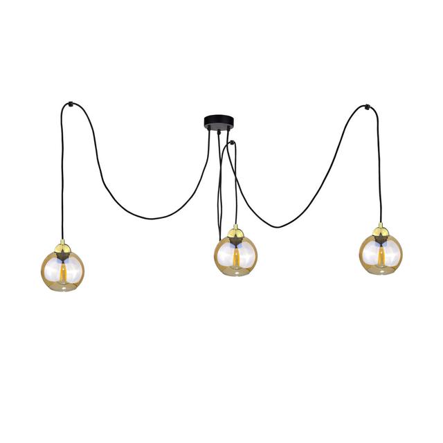 3 - Light Cluster Pendant Keter Lighting Finish: Black/Gold on Productcaster.