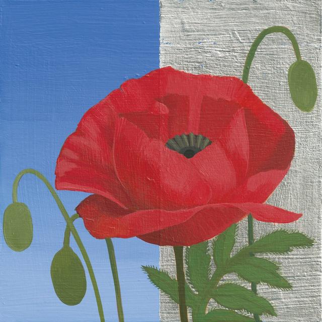 Poppy by Kathrine Lovell - Wrapped Canvas Painting Print Rosalind Wheeler Size: 30cm H x 30cm W on Productcaster.