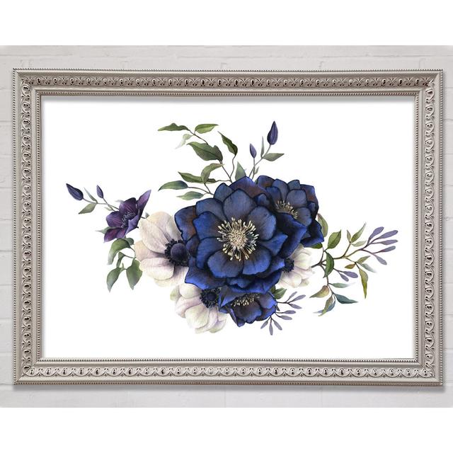 Blue Flower Beauty - Single Picture Frame Art Prints Bright Star Size: 59.7cm H x 84.1cm W on Productcaster.