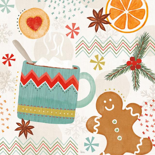 Sweet Treats III by Veronique Charron - Wrapped Canvas Art Prints The Seasonal Aisle Size: 30cm H x 30cm W x 3.8cm D on Productcaster.