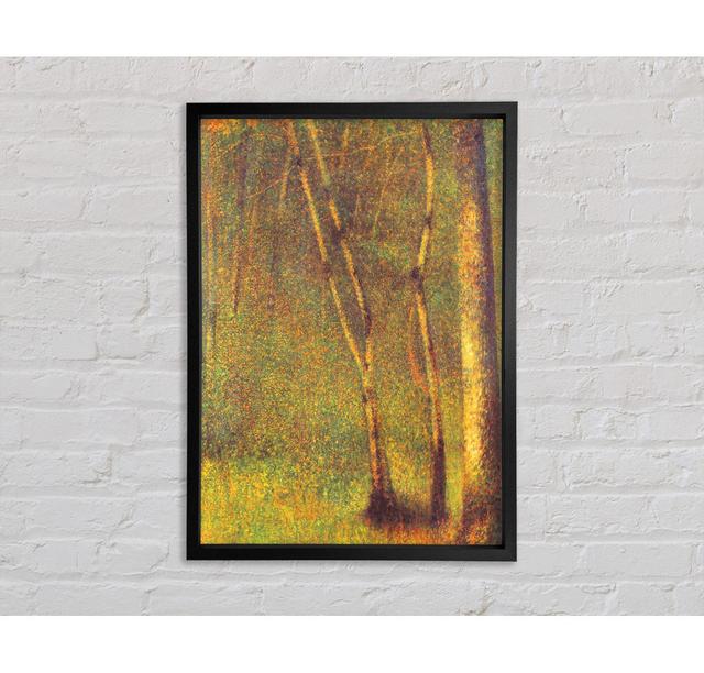 Seurat Forest In Pontaubert - Single Picture Frame Art Prints on Canvas Rosalind Wheeler Size: 118.9cm H x 84.1cm W x 3.3cm D on Productcaster.