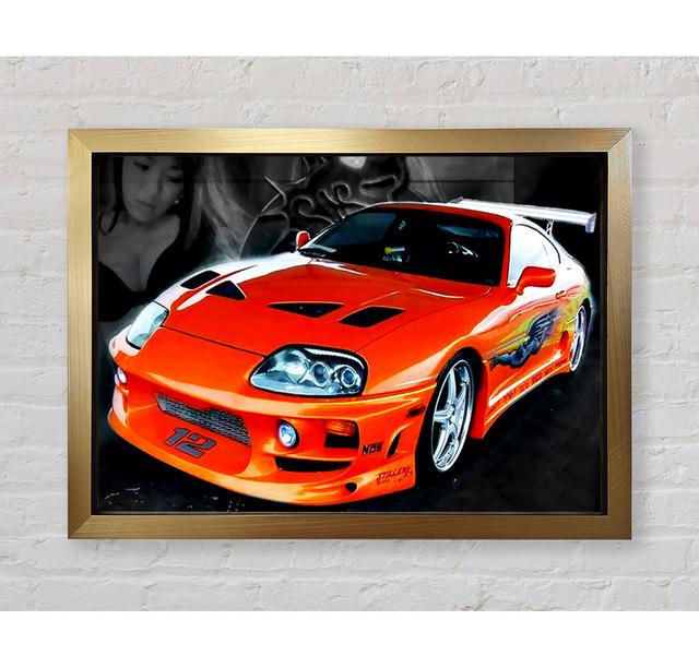 Toyota Supra Fast And The Furious - Print Bright Star Size: 84.1cm H x 118.9cm W on Productcaster.