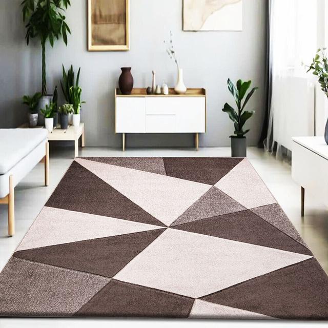 Aubrie Geometric Machine Woven Area Rug Mikado Living Rug Size: Rectangle 80 x 150cm on Productcaster.