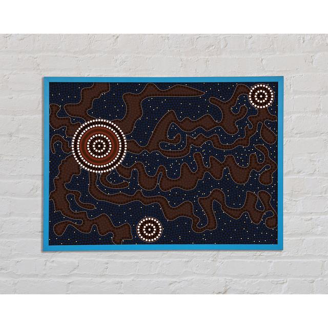 Aboriginal Pattern 3 - Single Picture Frame Art Prints Latitude Vive Size: 21cm H x 29.7cm W x 2cm D on Productcaster.