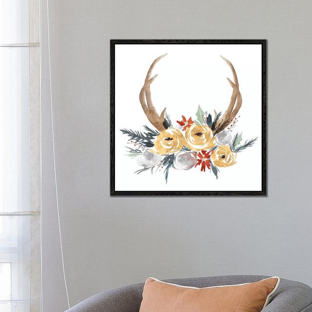 Adorning I by Isabelle Z - Graphic Art Print on Canvas Union Rustic Size: 66.04cm H x 66.04cm W x 3.81cm D, Format: Black Framed on Productcaster.