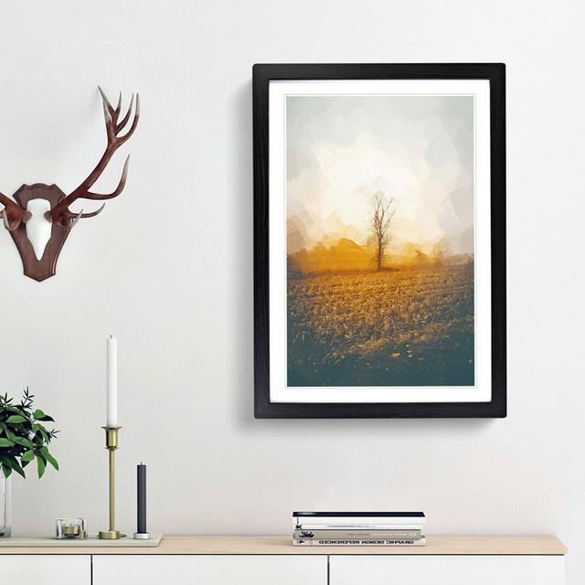 Summer Tree in Abstract - Picture Frame Graphic Art Print East Urban Home Frame Option: Black Framed, Size: 65cm H x 48cm W x 2cm D on Productcaster.