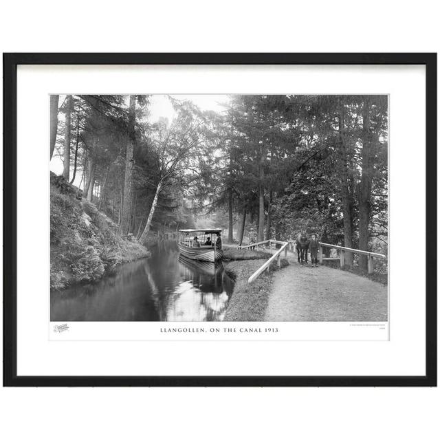 'Llangollen, on the Canal 1913' by Francis Frith - Picture Frame Photograph Print on Paper The Francis Frith Collection Size: 40cm H x 50cm W x 2.3cm on Productcaster.