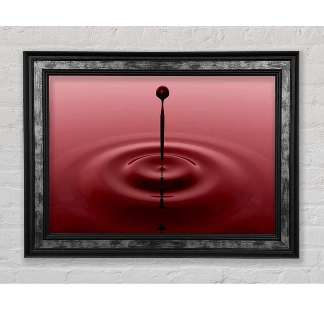 Attention Droplet Framed Print Brayden Studio Size: 42cm H x 59.7cm W x 8cm D, Format: Silver/Black Framed Paper on Productcaster.