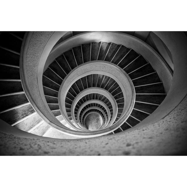 Azairah Spiral Down by Jeffrey Ding - Wrapped Canvas Print Latitude Run Size: 51cm H x 76cm W x 3.8cm D on Productcaster.