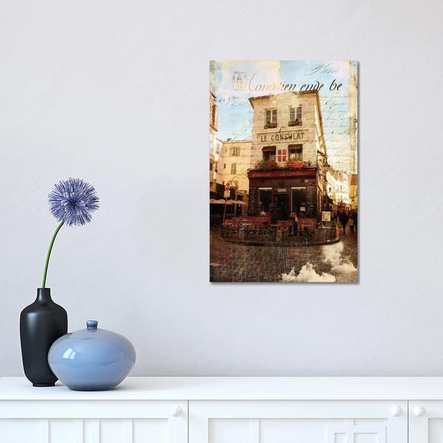 Paris Bistro III by Sandy Lloyd - Wrapped Canvas Print Marlow Home Co. Size: 45.72cm H x 45.72cm W x 1.905cm D on Productcaster.