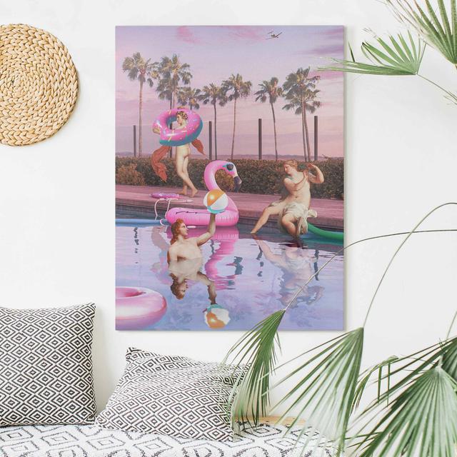 13564/Rectangle/Wall art - Jonas Loose - Pool Party Happy Larry Size: 40cm H x 30cm W on Productcaster.