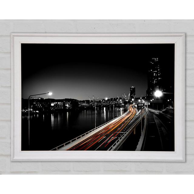 Light Traces Framed Print Bright Star Size: 59.7cm H x 84.1cm W x 1.5cm D on Productcaster.