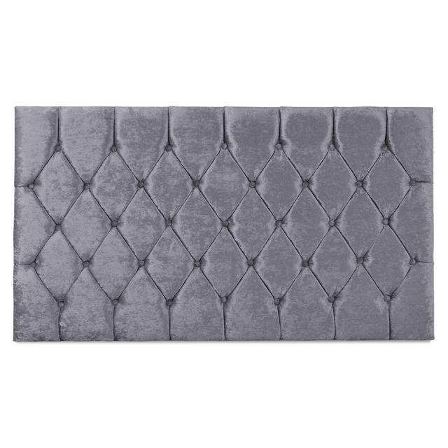 Bremerton Upholstered Headboard Marlow Home Co. Size: Double (4'6), Colour: Charcoal on Productcaster.