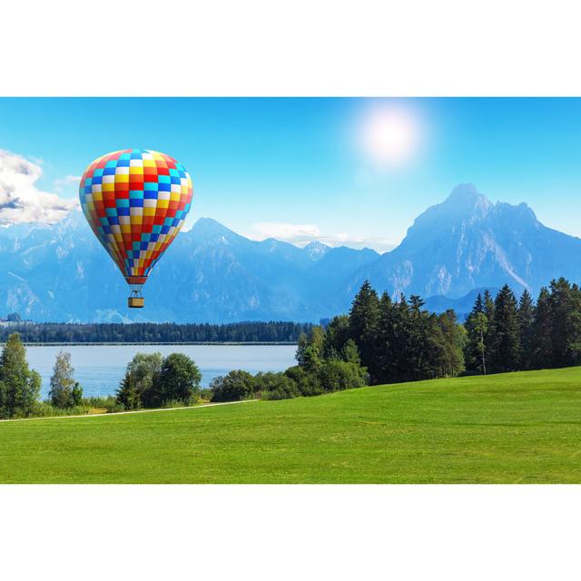 Hot Air Balloon - Wrapped Canvas Photograph Union Rustic Size: 81cm H x 122cm W x 3.8cm D on Productcaster.