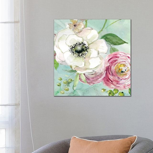 Asbury Garden Bloom III by Carol Robinson - Painting Print on Canvas Lily Manor Format: Wrapped Canvas, Size: 45.72cm H x 45.72cm W x 1.91cm D on Productcaster.