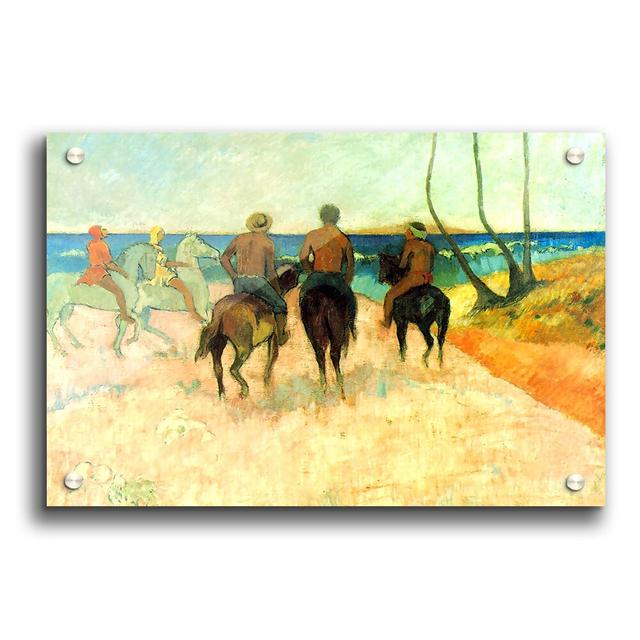 Riding on the Beach #2 by Paul Gauguin - Unframed Painting Print on Paper East Urban Home Size: 21cm H x 29.7cm W on Productcaster.