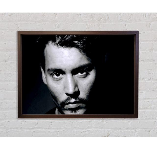 Johnny Depp Gesicht - Einzelner Bilderrahmen Kunstdrucke auf Leinwand Bright Star Größe: 84,1 cm H x 118,9 cm B x 3,3 cm T on Productcaster.