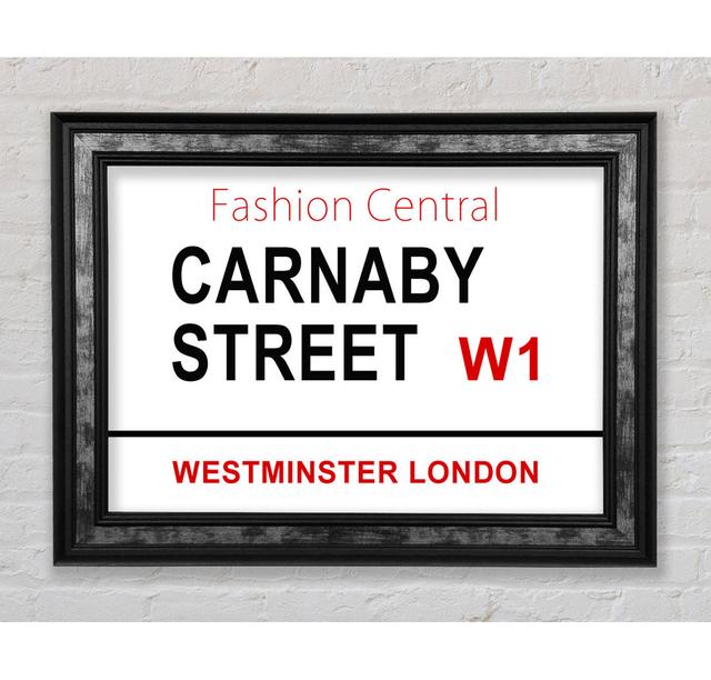 Carnaby Street Signs - Single Picture Frame Art Prints Bright Star Size: 84.1cm H x 118.9cm W on Productcaster.