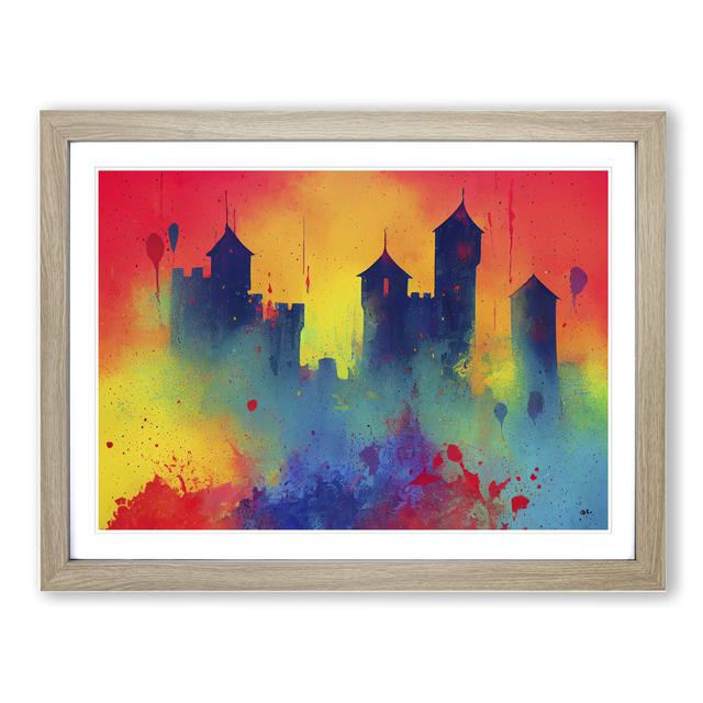 Castle Colour Splash Vol.2 Abstract - Picture Frame Graphic Art Metro Lane Size: 25cm H x 34cm W x 2cm D, Frame Colour: Oak Framed on Productcaster.