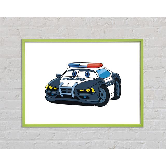 Police Car Love Framed Print Williston Forge Size: 21cm H x 29.7cm W x 2cm D on Productcaster.