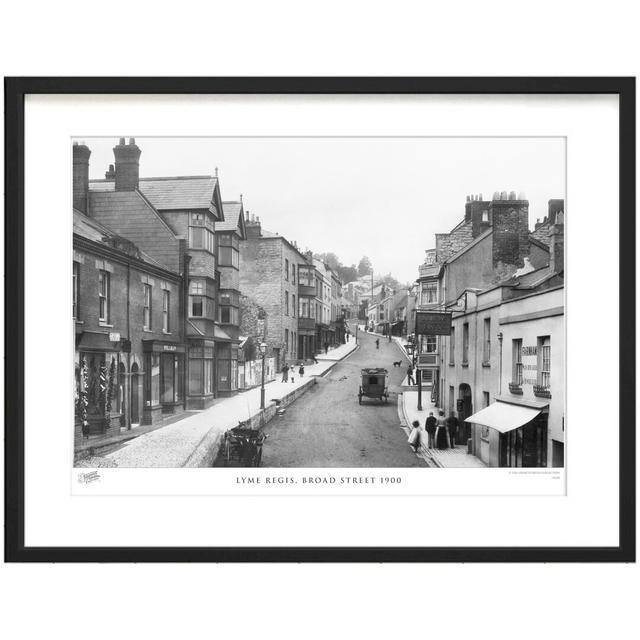 Lyme Regis, Broad Street 1900 by Francis Frith - Single Picture Frame Print The Francis Frith Collection Size: 40cm H x 50cm W x 2.3cm D on Productcaster.