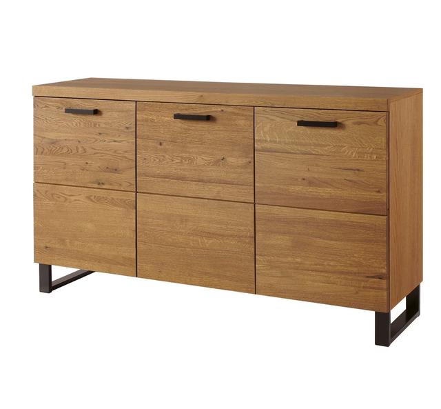 Laimondo Solid + Manufactured Oak Wood 3-Door Sideboard Alpen Home on Productcaster.