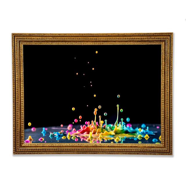 Colour Splashes On A Surface - Art Prints Bright Star Size: 29.7cm H x 42cm W x 3cm D on Productcaster.