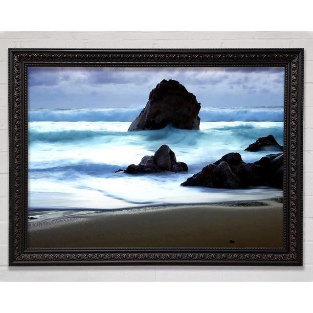 Twilight At Big Sur Framed Print Highland Dunes Size: 29.7cm H x 42cm W x 3cm D on Productcaster.