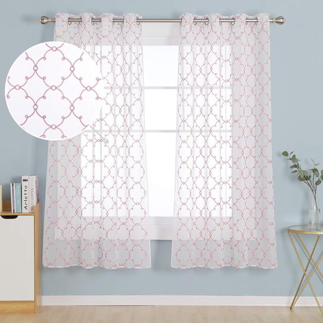 Marcum Polyester Light Filtering Grommet / Eyelet Curtain Pair Lark Manor Panel Size: 140cm Width x 183cm Drop on Productcaster.