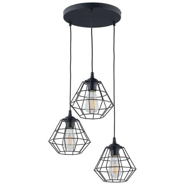 Aashik 3 - Light Cluster Pendant Borough Wharf Base Finish: White on Productcaster.