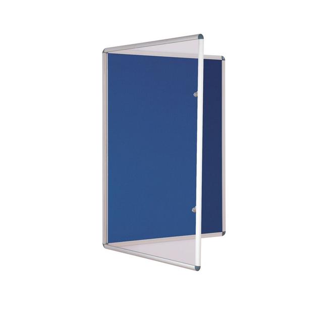 Wall Mounted Bulletin Board Symple Stuff Colour: Blue, Size: 90 cm H x 90 cm W on Productcaster.