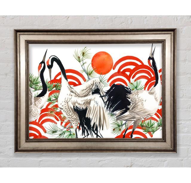 Japanese Stork - Single Picture Frame Art Prints Bright Star Size: 21cm H x 42cm W x 8cm D on Productcaster.