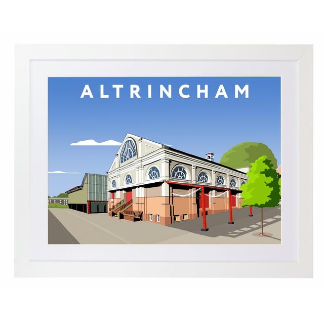 Altrincham by Richard O'Neil - Graphic Art Print on Paper George Oliver Format: White Wood Frame, Size: 33.5 cm H x 43.5 cm W x 2.2 cm D on Productcaster.