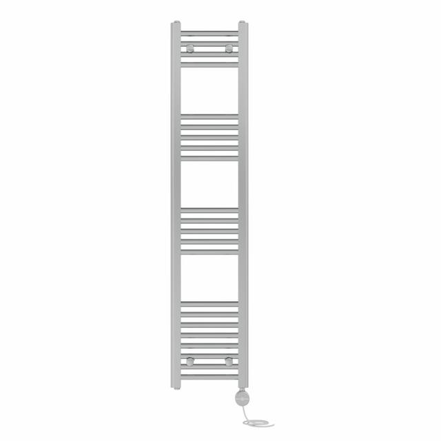 Dorinda Straight Towel Rail Heated Towel Rails Belfry Heating Size: 140cm H x 30cm W x 3cm D, Finish: Chrome on Productcaster.