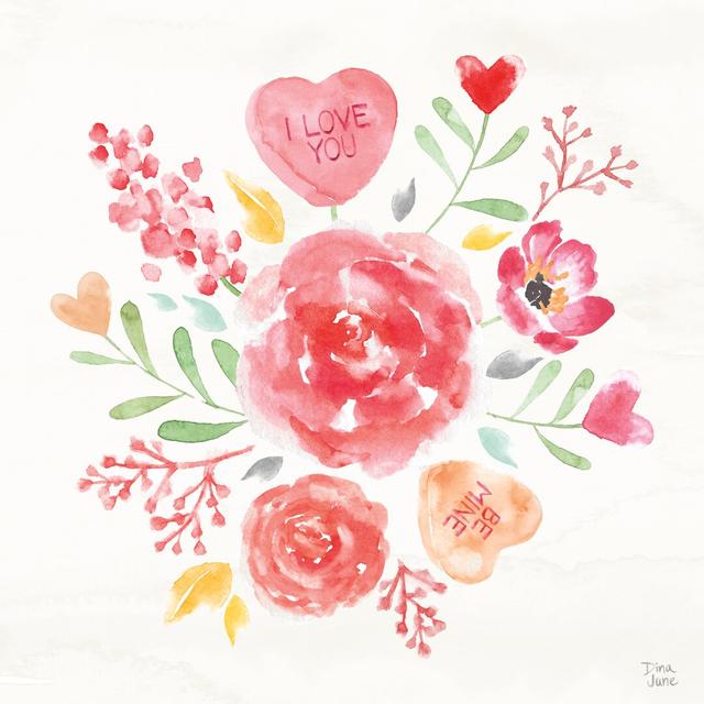 Love Always IV by Dina June - Wrapped Canvas Graphic Art Rosalind Wheeler Size: 122cm H x 122cm W on Productcaster.