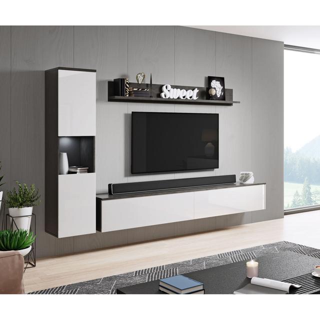 Novah Entertainment Unit for TVs up to 60" Ophelia & Co. Colour: Graphite/White on Productcaster.