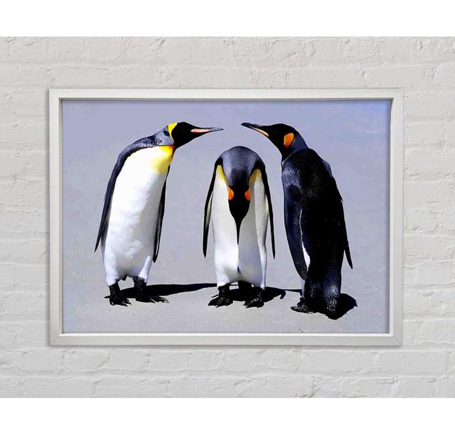 Penguin Shame - Single Picture Frame Art Prints on Canvas Bright Star Size: 100cm H x 141.4cm W x 3.3cm D on Productcaster.