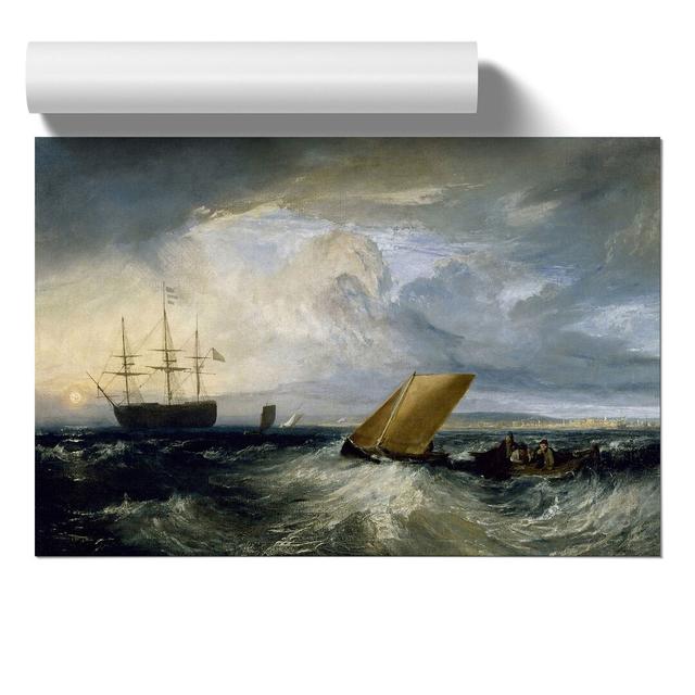 Heerness As Seen from the Nore by Joseph Mallord William Turner - Unframed Painting East Urban Home Size: 42cm H x 59cm W x 0.1cm D on Productcaster.