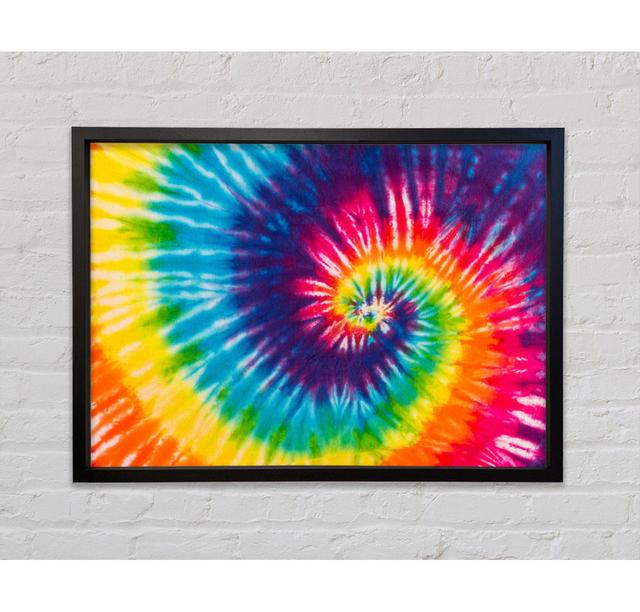 Spiral Water Colour - Single Picture Frame Art Prints on Canvas Bright Star Size: 84.1cm H x 118.9cm W x 3.3cm D on Productcaster.